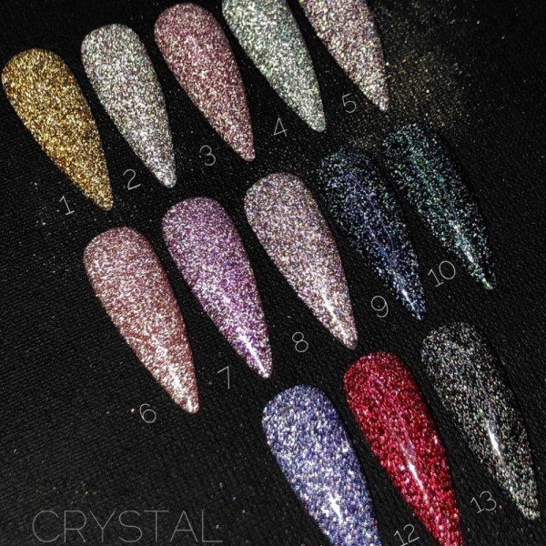 Гель-лак світловідбивний Crooz Crystal Gel Polish №02, бежевий, 8 мл