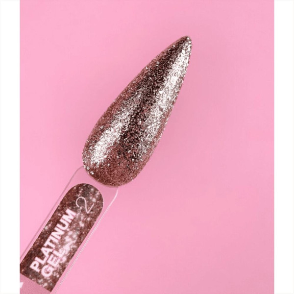 LUNA Platinum Gel №2 - декоративний гель із блискітками, 5 мл