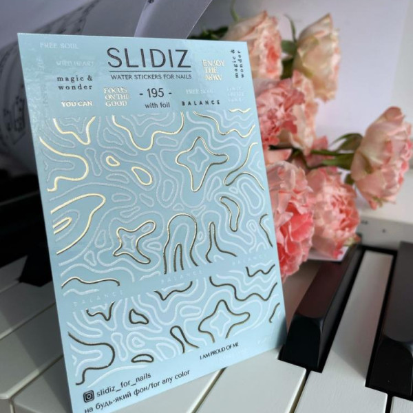Фольгований слайдер-дизайн SLIDIZ №195