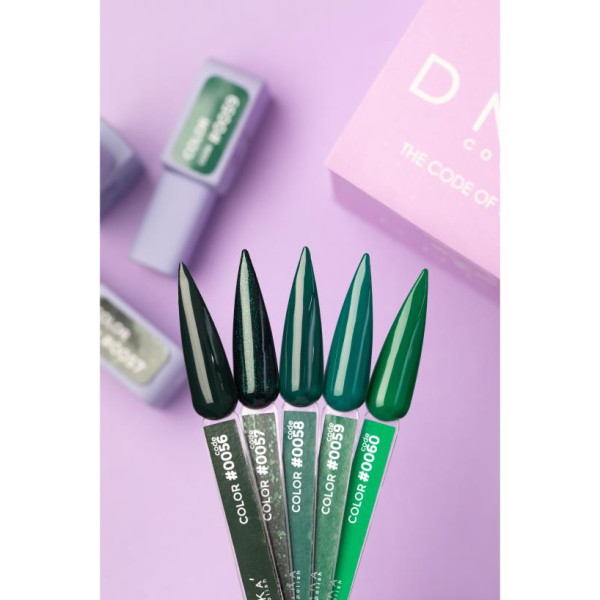 Гель-лак DNKa Gel Polish Color #0056, темно-ялиновий, 12 мл