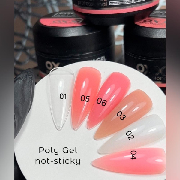 OXXI Professional Poly Gel №t Sticky № 01 - полігель, без липкого шару, 30 мл