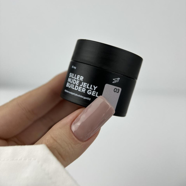 Siller Jelly Builder Gel №03 - гель желе для моделювання, банку 15 мл