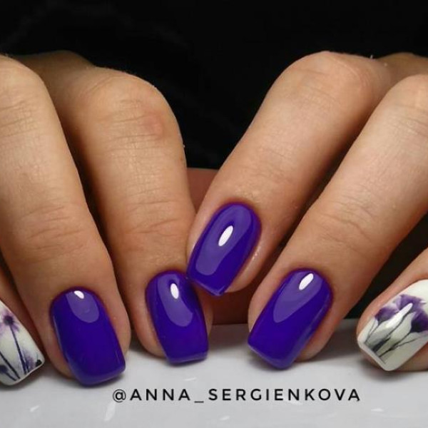 Гель-лак Komilfo DeLuxe Series №D123, сине-фиолетовый, 8 мл