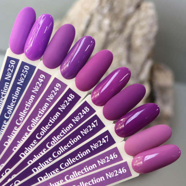 Гель-лак Komilfo DeLuxe Series №D246, розово-лиловый, 8 мл