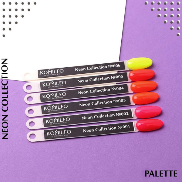 Гель-лак Komilfo DeLuxe Series №N002, яскраво-рожевий, неоновий, 8 мл