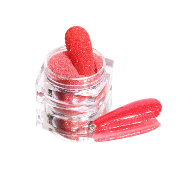 Komilfo Rainbow Series №501 - блестки для ногтей, размер 0,2 мм, (коралловый), 2.5 г