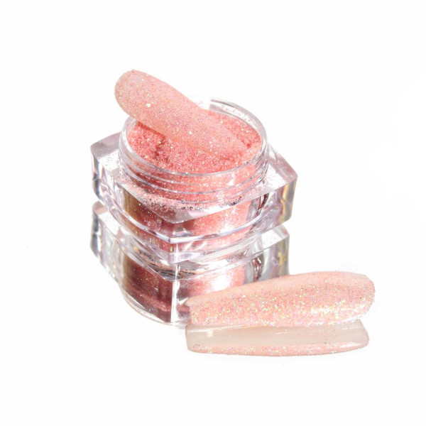 Komilfo Rainbow Series №504 - блестки для ногтей, размер 0,2 мм, (светло-коралловый), 2.5 г