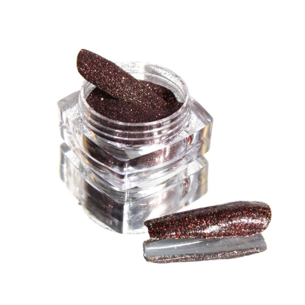 Komilfo Solvent Resistance Series №413 - блестки для ногтей, размер 0,1 мм, (темный бургунди), 2.5 г