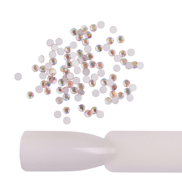 Стрази для нігтів Komilfo Light Peach AB (розмір 5), 100 шт