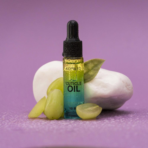 Komilfo Cuticle Oil - масло для кутикулы с пипеткой, виноград, 10 мл
