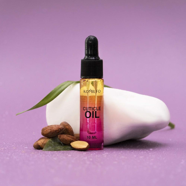 Komilfo Cuticle Oil - олія для кутикули з піпеткою, мигдаль, 10 мл