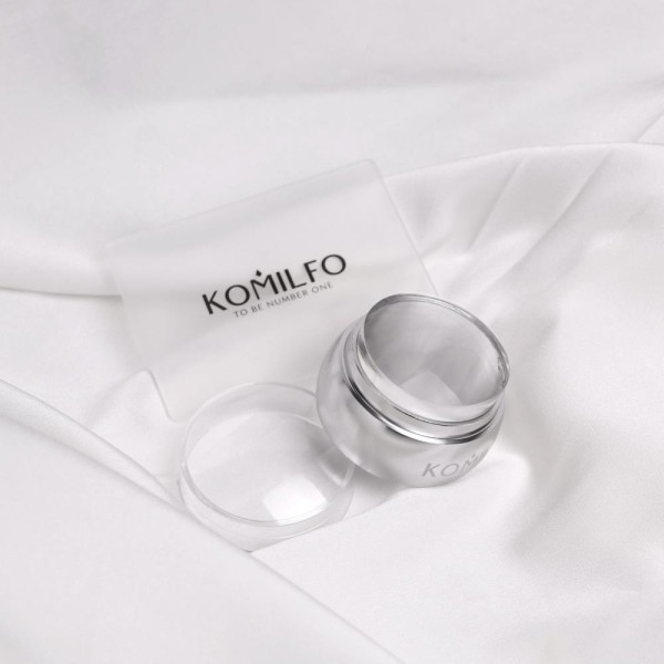 Komilfo силіконовий штамп діаметр із прозорим скрапером