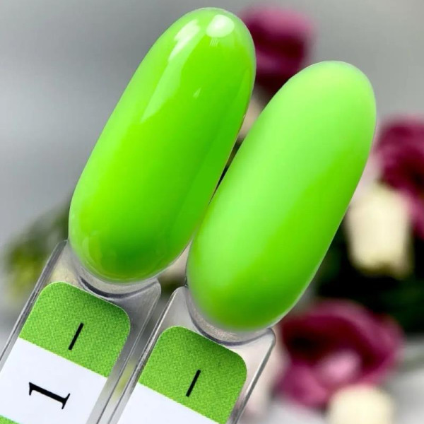 Crooz NEON Liquid Polygel №01 - жидкий полигель, салатовый неон, 15 мл