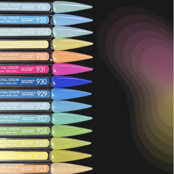 Гель-лак Moon Full Tutti Frutti Color Gel №930, лавандовый, 8 мл
