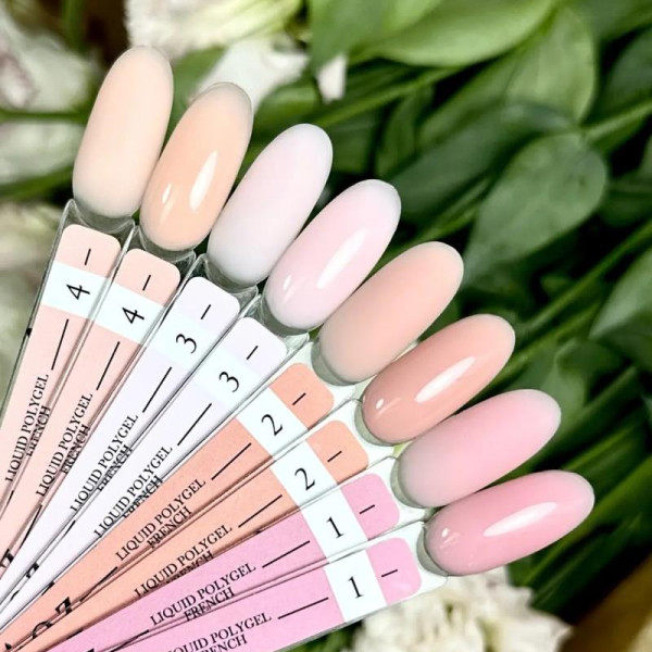 Crooz Liquid Polygel French №02 - рідкий полігель, теплий кораловий, 15 мл