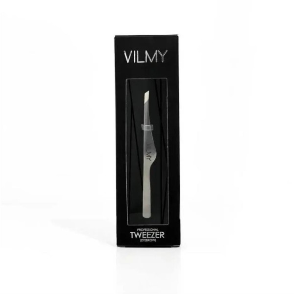 Професійний пінцет для брів VILMY SW-скошений (фігурний)