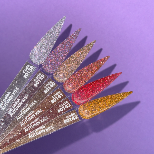 Гель-лак світловідбивний DNKa Gel Polish Autumn Kiss #0139, бузковий, 12 мл