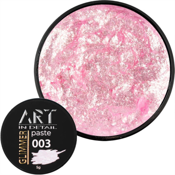 Паста для дизайну ART Glimmer Paste №003, перлинно рожевий, 5 мл