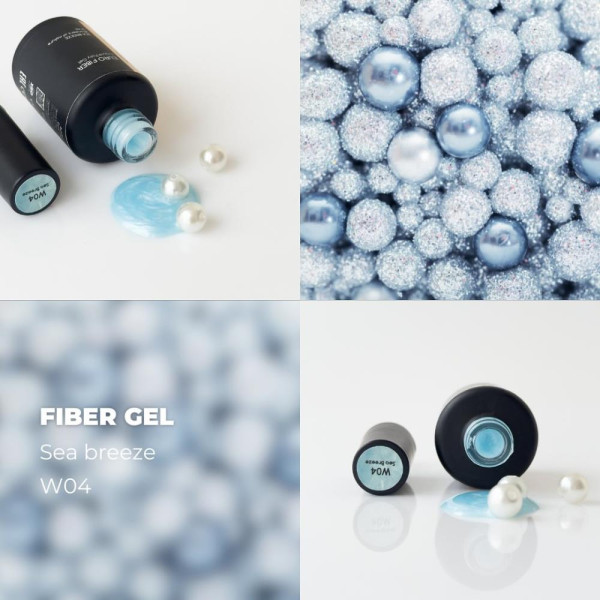 Molekula Euro Fiber Gel № W04 Sea Breeze - рідкий полігель, морський бриз, 12 мл