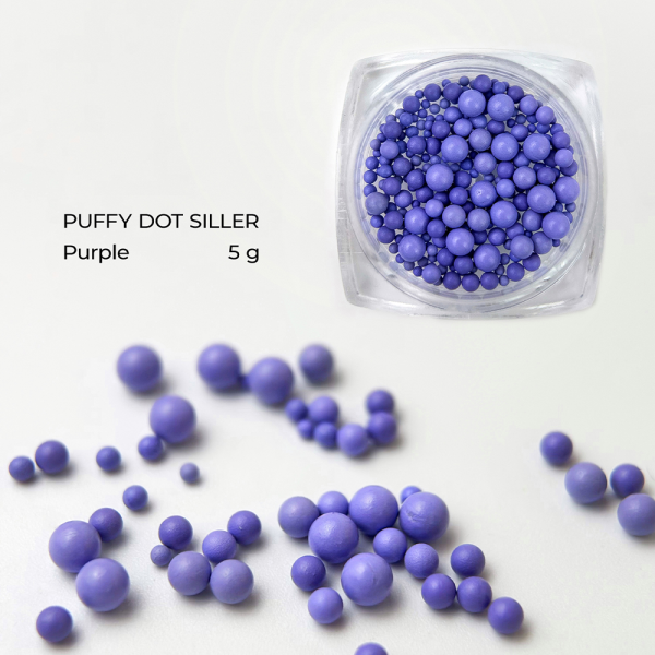 Бульонки для декора Puffy Dot Siller PURPLE, 5 г
