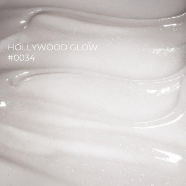 DNKa Builder Gel №34 Hollywood Glow - гель конструюючий, світловідбиваючий, молочний, 30 мл