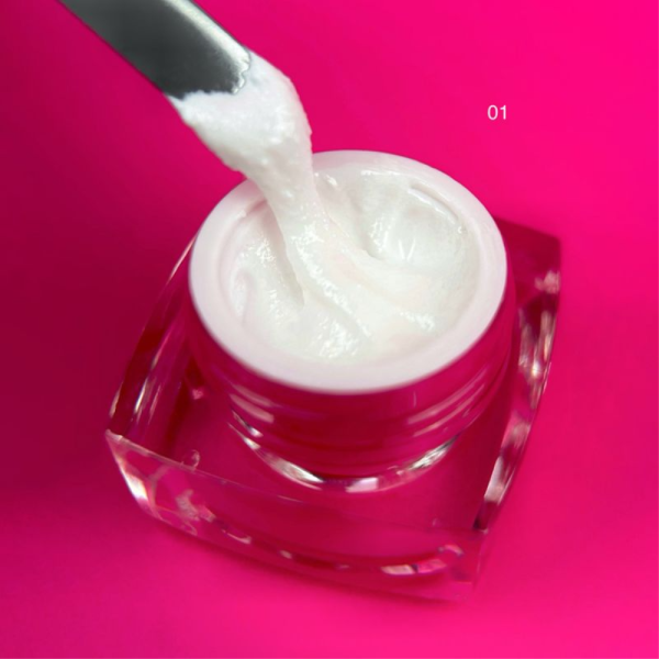 Edlen Sugar Gel № 01 - гель для дизайну, білий, 5 мл