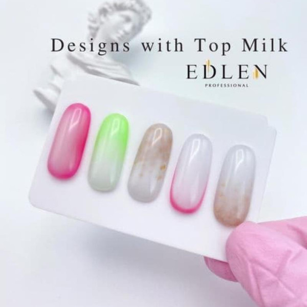 Камуфлюючий топ Edlen Top Milk, без липкого шару, з УФ-фільтрами, молочний, 9 мл