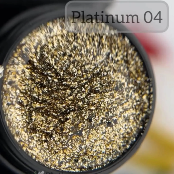 DANNY Platinum Gel №04 - глітерний гель, золотистий, 8 мл