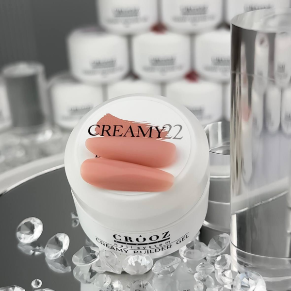 Crooz Creamy Builder Gel №22 - гель для нарощування, персиковий нюд, 15 мл