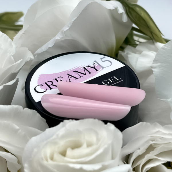 Crooz Creamy Builder Gel №15 - гель для наращивания, бледно-розовый, 30 мл