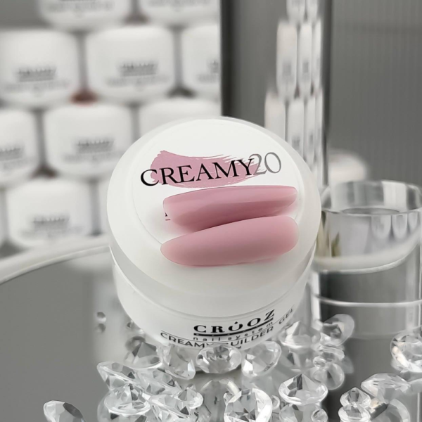 Crooz Creamy Builder Gel №20 - гель для наращивания, пыльно-розовый, 30 мл