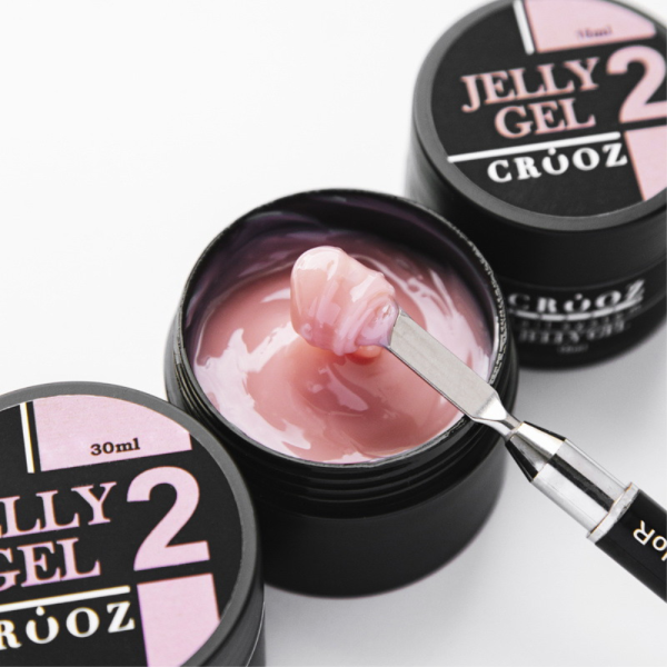 Crooz Jelly Gel №02 - гель-желе для нарощування, рожево-тілесний, 15 мл