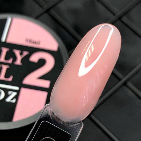 Crooz Jelly Gel №02 - гель-желе для нарощування, рожево-тілесний, 15 мл