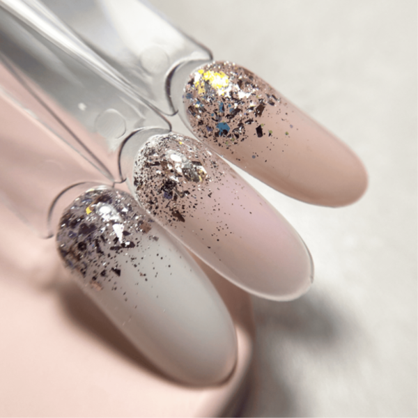 Гель для дизайну DARK Star gel polish 02, золото з блискітками, 5 г