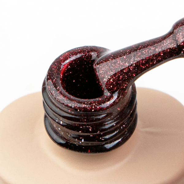 Гель-лак котяче око DARK Gel Polish Night Cat №10, темно-бордовий, 6 мл
