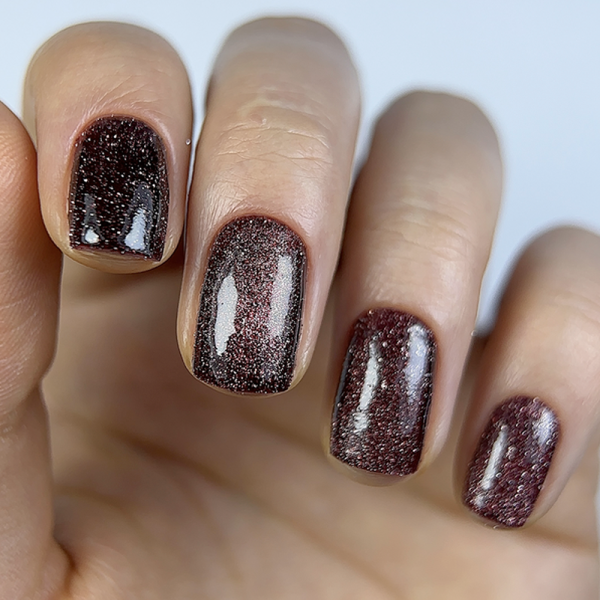 Гель-лак котяче око DARK Gel Polish Night Cat №10, темно-бордовий, 6 мл
