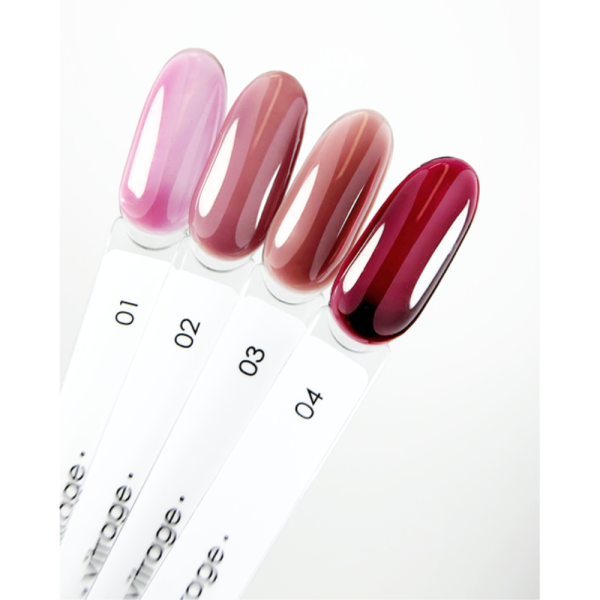 Гель-лак вітражний DARK Gel Polish Vitrage 04, червоний, 6 мл