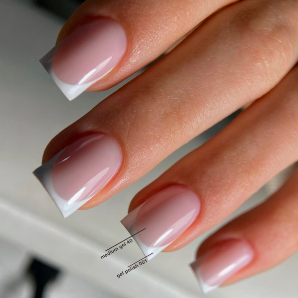 Гель-лак DARK Gel Polish №001, белый, 10 мл