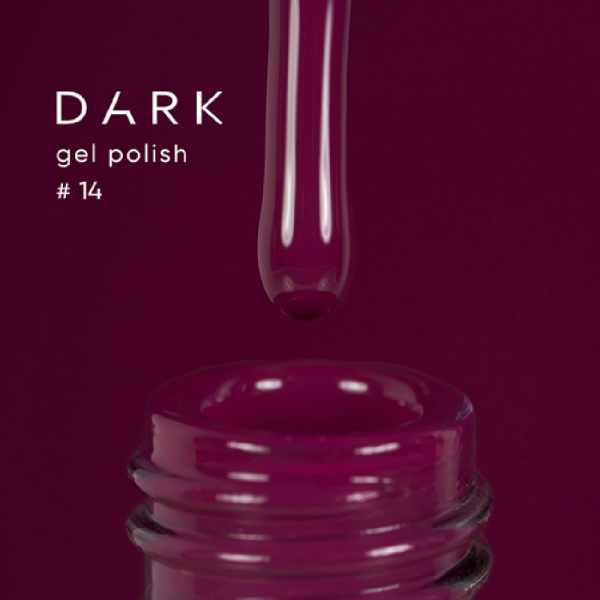 Гель-лак DARK Gel Polish №014, малиновый, 6 мл