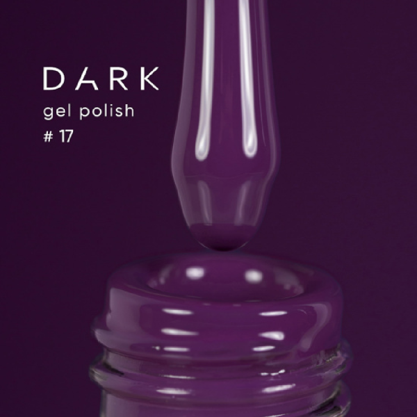 Гель-лак DARK Gel Polish №017, cливовый, 6 мл