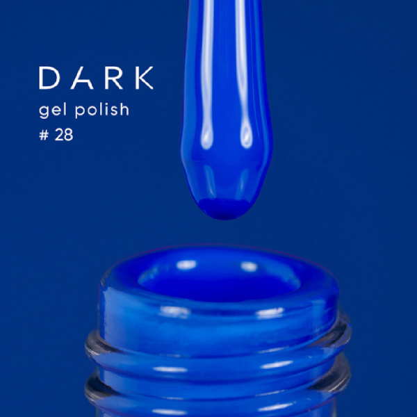 Гель-лак DARK Gel Polish №028, насыщенный васильковый, 6 мл