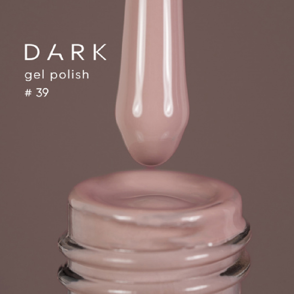 Гель-лак DARK Gel Polish №039, дымчатая роза, 6 мл
