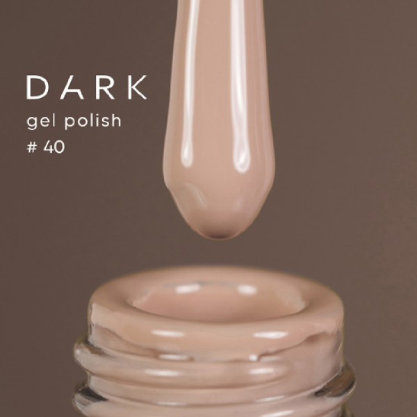 Гель-лак DARK Gel Polish №040, кремово бежевый, 6 мл