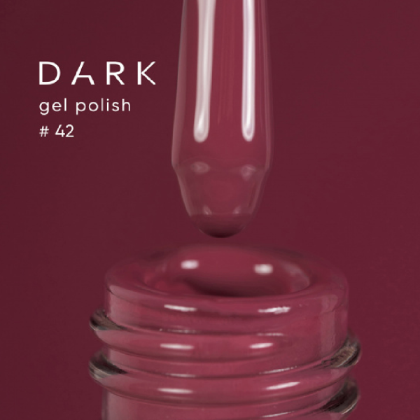 Гель-лак DARK Gel Polish №042, темно терракотовый, 6 мл