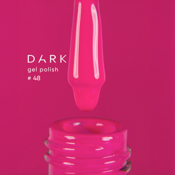 Гель-лак DARK Gel Polish №048, ярко-розовый, 6 мл