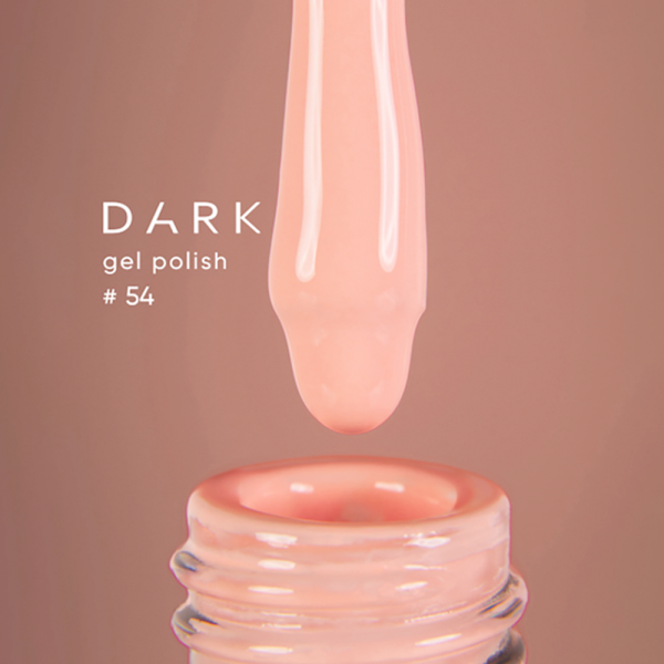 Гель-лак DARK Gel Polish №054, пастельно-персиковый, 6 мл