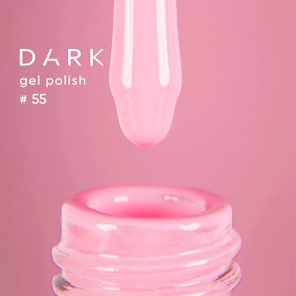 Гель-лак DARK Gel Polish №055, персиково-розовый, 6 мл