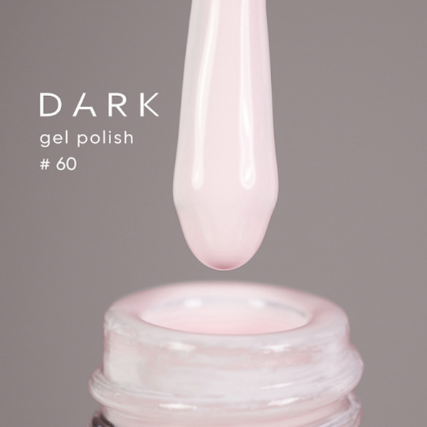 Гель-лак DARK Gel Polish №060, кремово-розовая, 6 мл