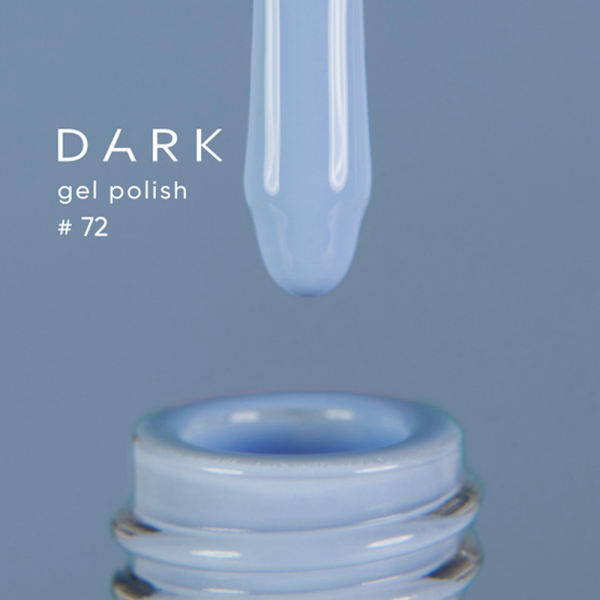 Гель-лак DARK Gel Polish №072, лавандово-голубой, 6 мл