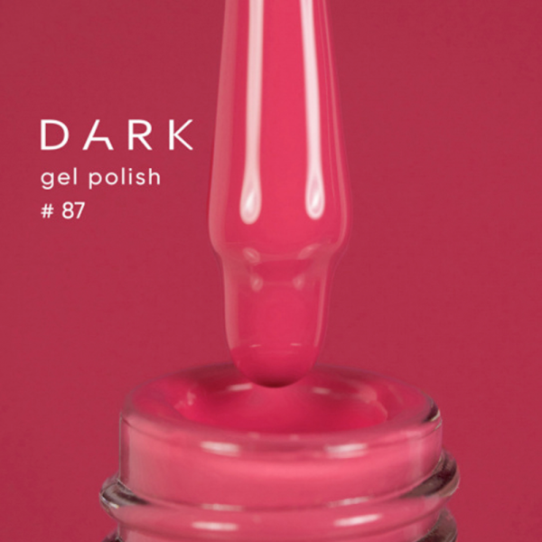 Гель-лак DARK Gel Polish №087, тёплый коралловый, 6 мл